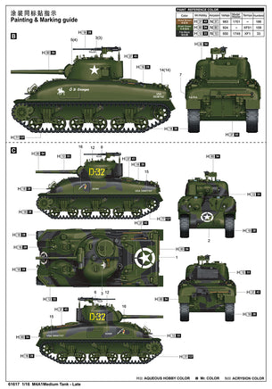 1/16 iLoveKit M4A1 Medium Tank - Late 61617