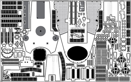1/200 Pontos Model USS BB-61 Iowa 1944 Detail Up Set (No Wooden Deck) 22004F1