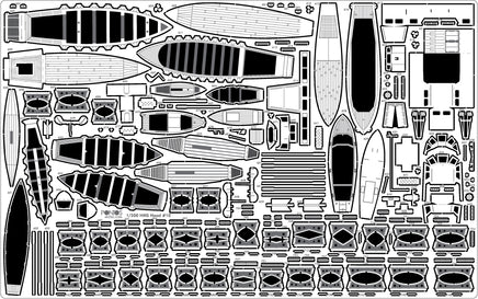 1/200 Pontos Model HMS Hood 1941 Detail Up Set 23009F1