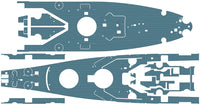 1/350 Pontos Model USS BB-63 Missouri 1945 Detail Up Set for HB (20B Deck Blue) 37034FB