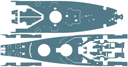 1/350 Pontos Model USS BB-63 Missouri 1945 Detail Up Set for HB (20B Deck Blue) 37034FB