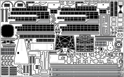 1/200 Pontos Model USS BB-61 Iowa 1944 Detail Up Set (No Wooden Deck) 22004F1