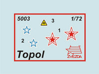 Zvezda Russian Intercontinental Ballistic Missile Launcher "Topol" Ss-25 "Sickler" 5003