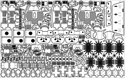 1/200 Pontos Model HMS Rodney 1942 Detail Up Set 23007F1