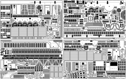 1/200 Pontos Model USS CV-6 Enterprise 1942 Detail Up Set (Teak Tone Deck) 27010FN