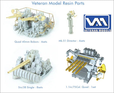 1/350 Pontos Model USS CV-6 Enterprise 1942 Detail Up Set (Teak Tone Deck) 37031FN