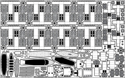 1/200 Pontos Model HMS Hood 1941 Detail Up Set 23009F1
