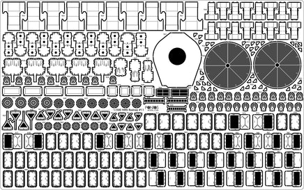 1/200 Pontos Model HMS Rodney 1942 Detail Up Set 23007F1