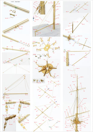 1/200 Pontos Model IJN Mikasa 1905 Detail Up Set 23008F1