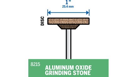 Dremel 1" Disc Shaped Aluminum Oxide Grinding Stone 8215