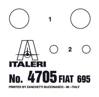 1/12 Italeri FIAT Abarth 695SS/Assetto Corsa 4705