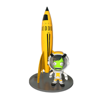 Estes Kerbal Val & Moondog Desktop Display 000500