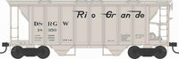 HO Bowser H34 Covered Hopper Denver & Rio Grande Western Road #18362 - 43258