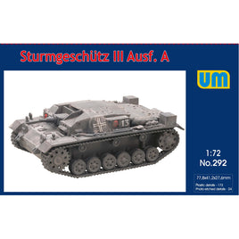 1/72 Uni Model Sturmgeschutz III Ausf A German Tank 292