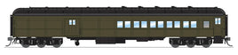 HO Broadway Ltd Coach-Baggage Combine Unlettered Pullman Green 9121 - MPM Hobbies