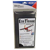 Eze Tissue packaging with a model airplane on a white background