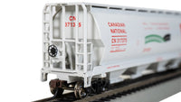 HO Bachmann Canadian 4 Bay Cylindrical Grain Hopper - CN Environmental Mode #317375 - 19132