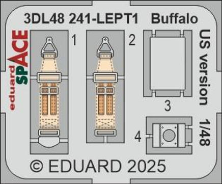 1/48 Eduard Buffalo US version SPACE 3DL48241