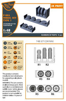 1/48 Clear Prop F-86A Wheel Set Type 1 (CP) 48052