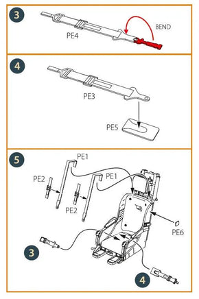 1/48 Clear Prop F-86A Ejection Seat Early (CP) A48047