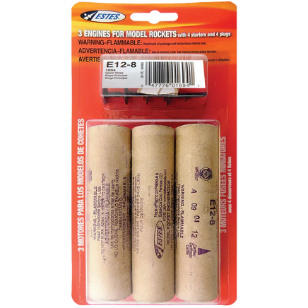 Estes Rockets E12-8 Engines 1694 - MPM Hobbies