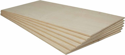 Midwest Maple Plywood 6mm (1/4) x 12 x 24" pkg(6) 5416
