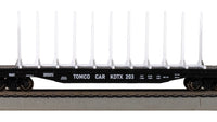 HO Bachmann 52' Center-Beam Flatcar - Tomoco Car #203 - 12908
