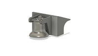 Metal bracket on a white background