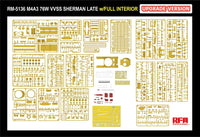 1/35 Ryefield Models M4A3 Sherman 76W VVSS Late w/Interior (Upgrade Version) 5136