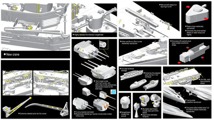 1/350 Dragon Model German Battleship Scharnhorst 1941 1036