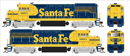 HO Bowser GE U25B Santa Fe PH IIa Cab #6603 - 25173