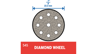 Dremel 7/8" Diamond Coated Wheel 545