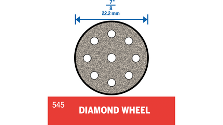 Dremel 7/8" Diamond Coated Wheel 545
