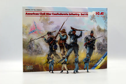 1/35 ICM American Civil War Confederate Infantry Set #2 35024