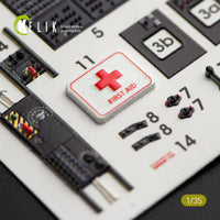 1/35 Kelik CH-54A Tarhe interior 3D decals for ICM kit K35009