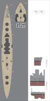 1/350 Pontos Model HMS Hood Wooden Deck Set 35020WD1