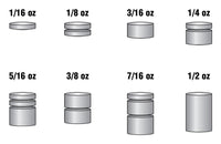 PineCar Tungsten Incremental Weights Cylinder 2 oz. 3914