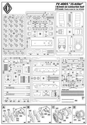 1/72 ACE Model FV-4005 Stage II (JS-Killer 183mm Gun on Centurion Chassie) 72429