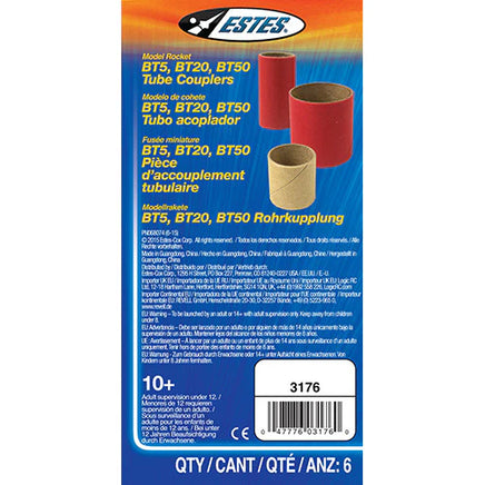 Estes Rockets BT5 - BT50 Tube Couplers 003176