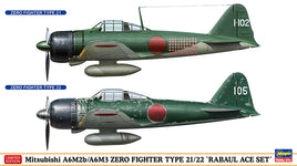 1/72 Hasegawa Mitsubishi A6M2B/A6M3 Zero Fighter Type 21/22 02437