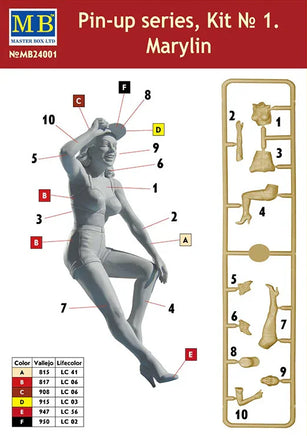 1/24 Master Box Pin-Up Series Kit No. 1. Marylin 24001