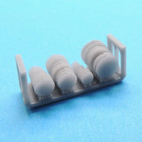 1/350 Black Cat Models Rope Coils 12 Different Sizes (x36) AC350150