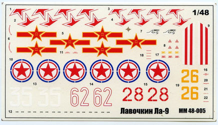 1/48 Mikro Mir Lavochkin La-9 Soviet Fighter 48-005