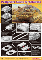 1/72 Dragon Model Pz.Kpfw. IV Ausf. H w/Schürzen 7497
