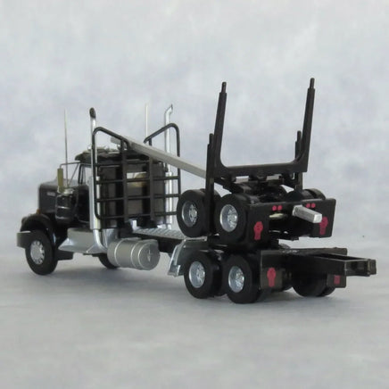 N Trainworx Black Kenworth W900 Log Truck 49081
