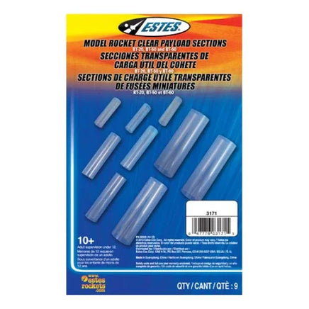 Estes Rockets Clear Payload Section Assortment 003171 - MPM Hobbies
