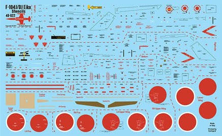 1/48 Fundekals F-104J/DJ STENCILS 48022