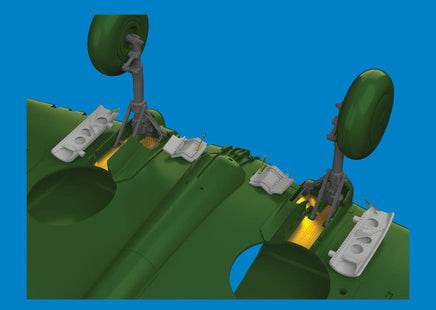 1/48 Eduard P-40E undercarriage legs 3D 6481074