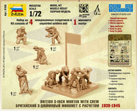 1/72 Zvezda British 3-Inch Mortar with Crew 6168
