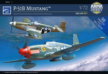 1/72 Arma Hobby P-51B Mustang (Dual Deluxe Kit) 70069